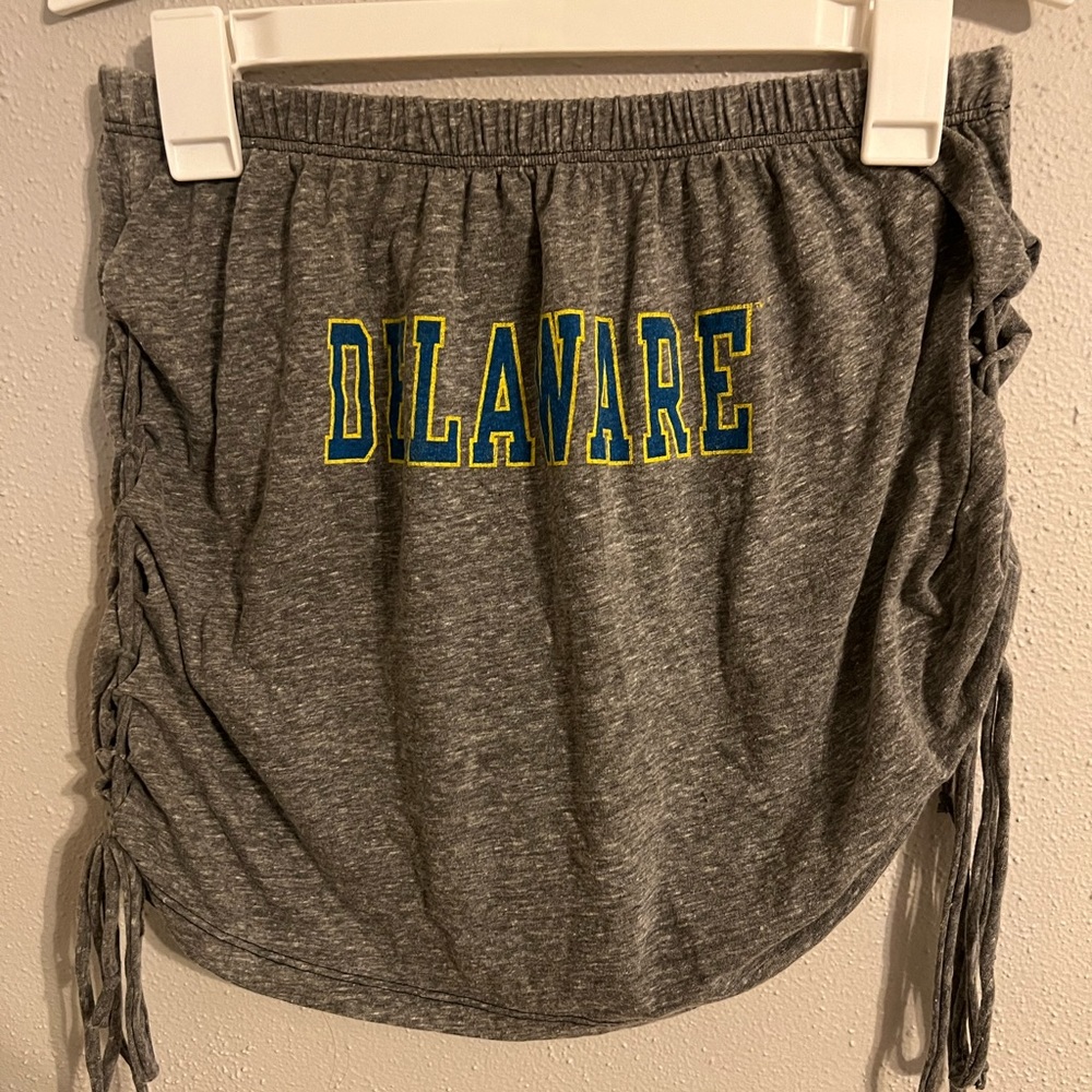 University of Delaware Tailgate Strapless Crop top